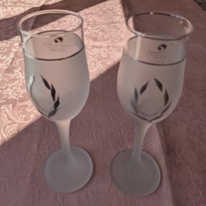 Arte Murano Crystal & Silver frosted Glass